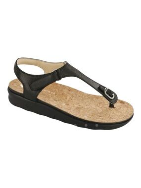 SAS Marina T-Strap Sandal Black 5.5